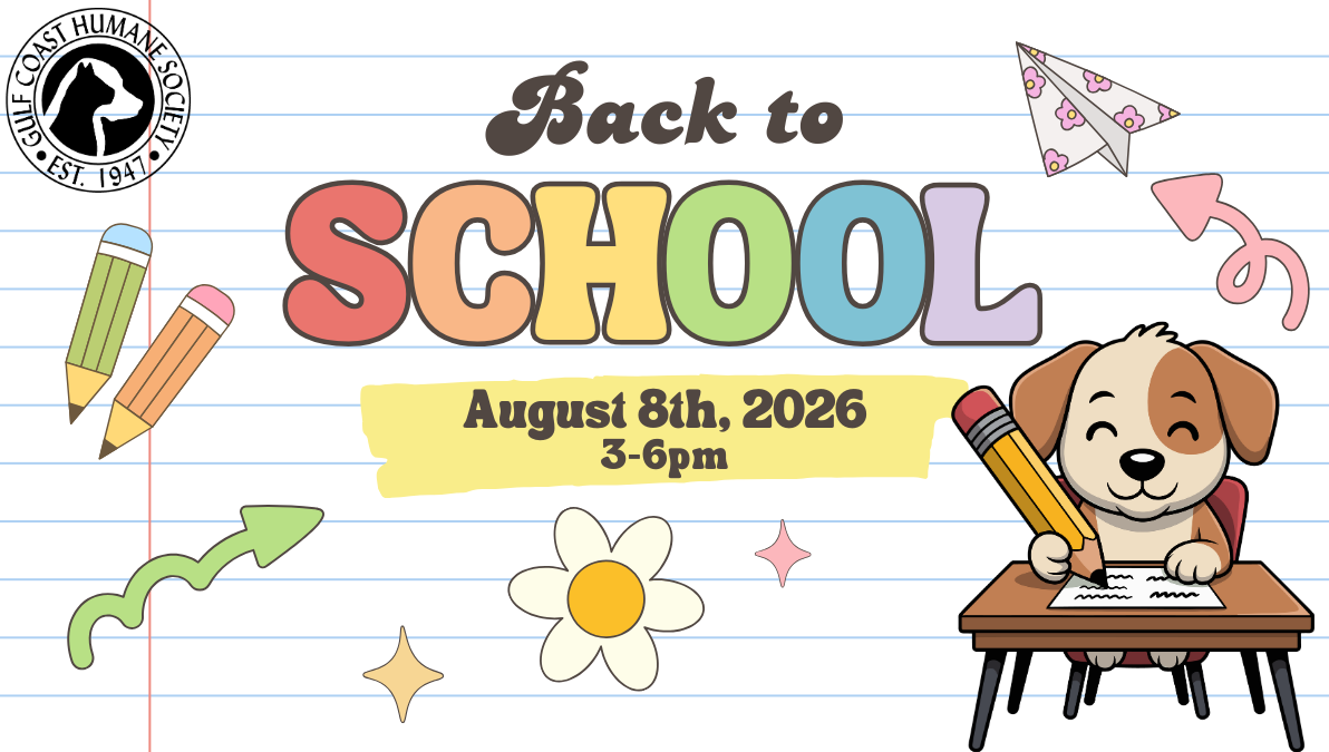 Back-to-School event at Gulf Coast Humane Society's Paws for Wellness Veterinary Clinic