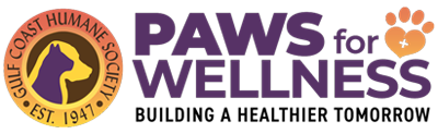 Gulf Coast Humane Society Capital Campaign - Paws for Wellness Logo